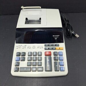 Sharp EL-2615PIII Heavy Duty Color Printing Calculator - 12 Digit - TESTED